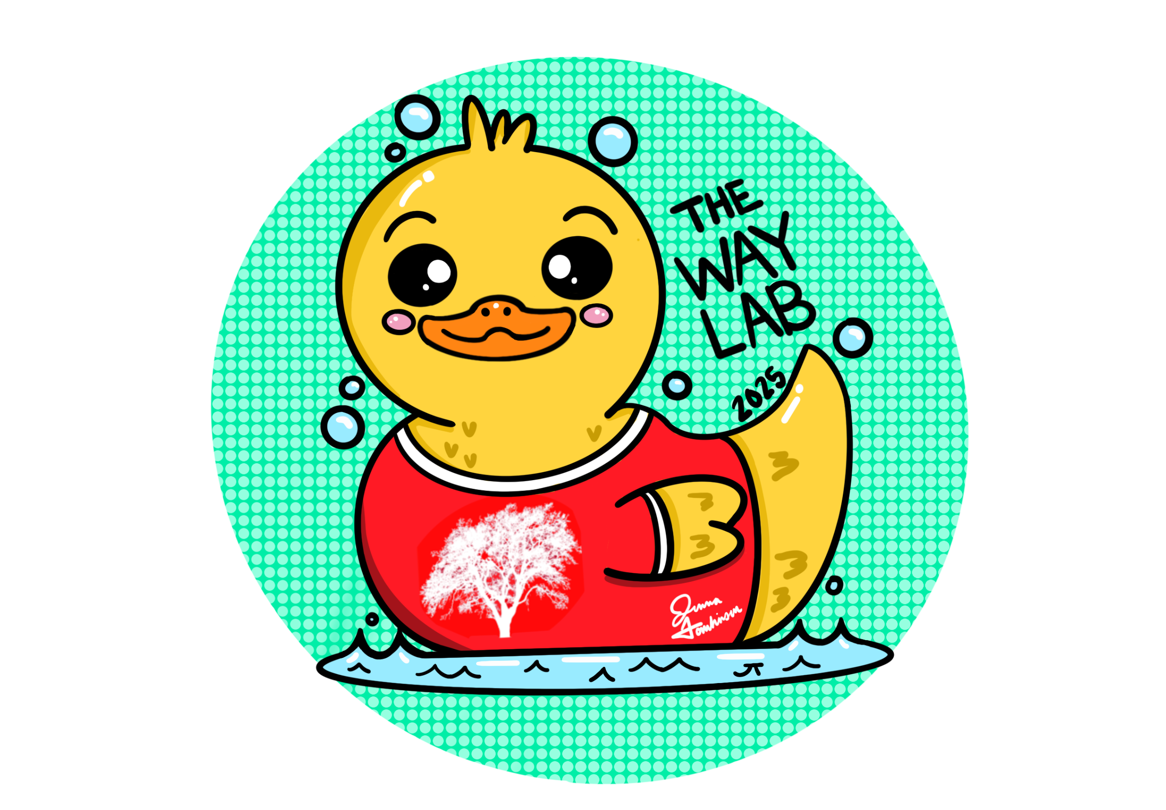 Way Lab sticker design from 2025